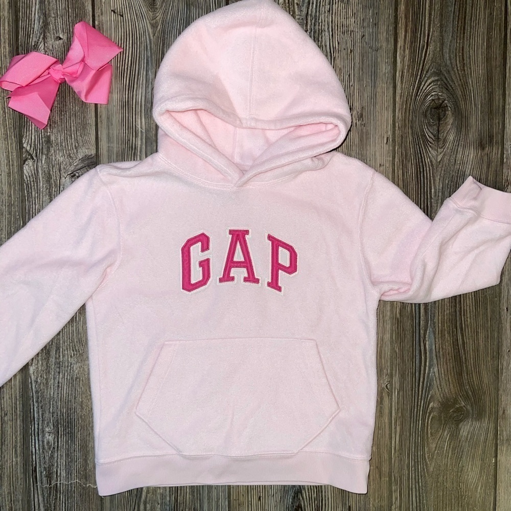 Gap Logo Pink Hooded Sweater